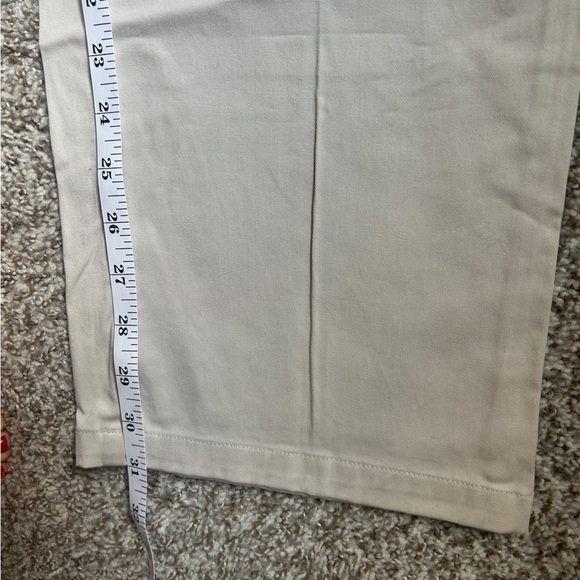 NWT Dockers Cream Tan Chinos Crisp Cotton Khakis Neutral Classic Vintage 12 - Picture 6 of 8
